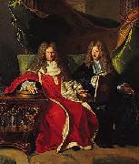 Hyacinthe Rigaud Pierre-Cardin Lebret (1639-1710) and his son Cardin Le Bret (1675-1734), France oil painting artist